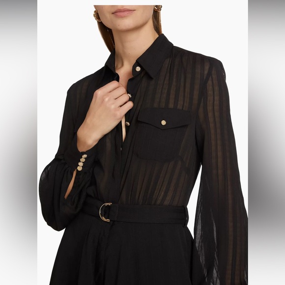 NWT generation love Pinstripe Voile Saia Romper - Picture 7 of 16